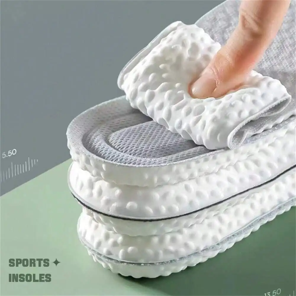Plantillas de masaje transpirables de alta elasticidad para zapatillas deportivas y calzado informal – Par unisex de absorción de impactos y confort