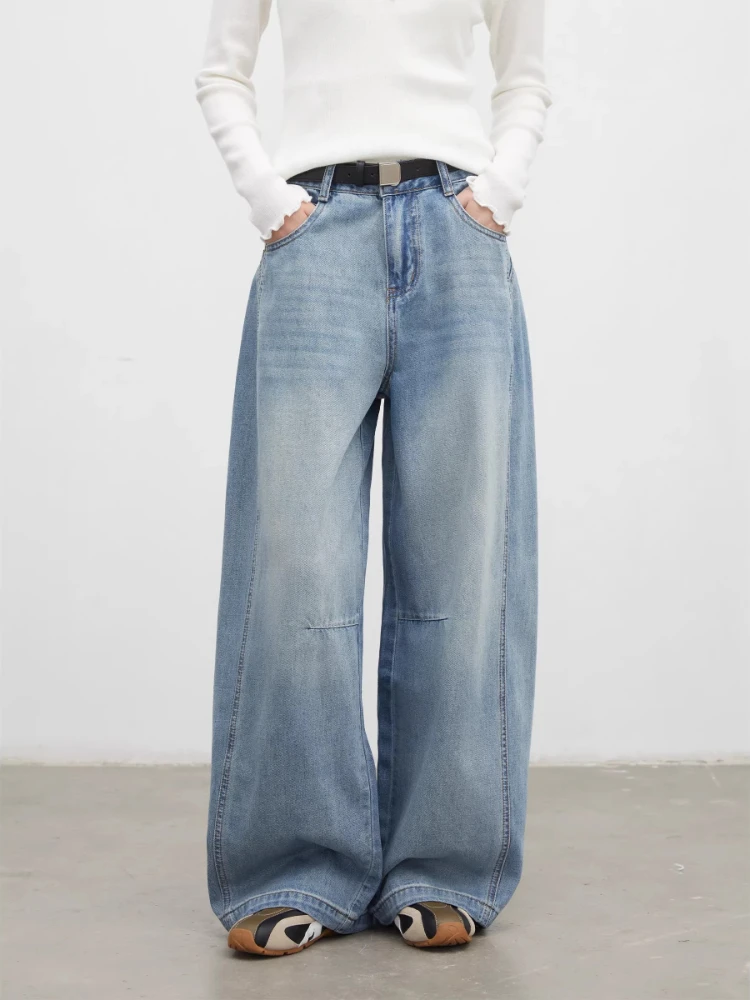 Women's High Waist Wide Leg Loose Fit Jeans