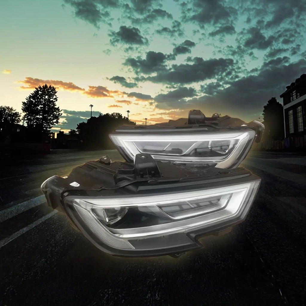 For A3 Original Headlight 2017 2018 2019 2020 LED Headlamp Xenon Lamp Upgrade LED Light Plug and Play 8V0941033C/034C
