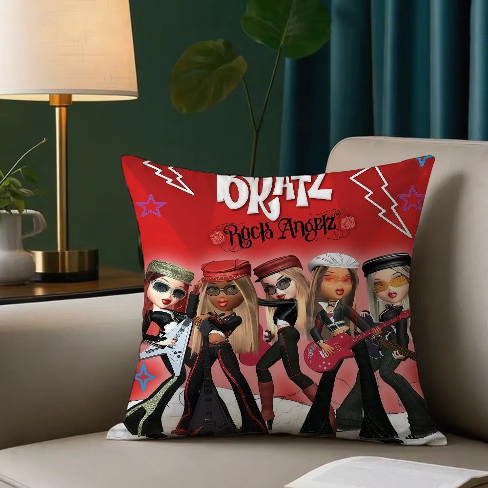 Fashion cushion cover Anti-dustmite Sofa Cushion Decorative Office Cover Lounge Area Indoor & Outdoor Use B-Bratz
