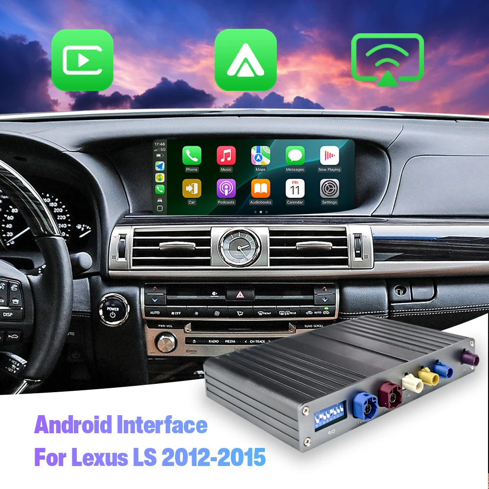 NewFor Lexus LS 2012-2015 Android Interface Module with Wireless Android Auto & CarPlay Qualcomm Binarytek