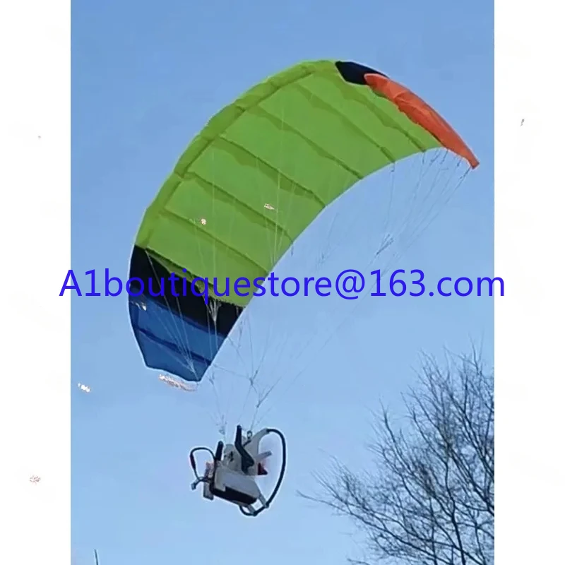 1,28M RC Powered. Walk Dog Gods Stunt Parachute Modelo de parapente voador brilhante