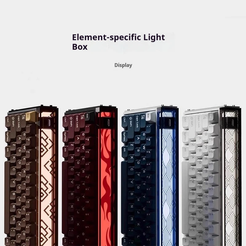 Melgeek Made68/84pro Element Game Magnetic Switch Keyboard Ttc King Of Magnets Switch Abs Keycaps Fps Gamer Accessories Gift Box
