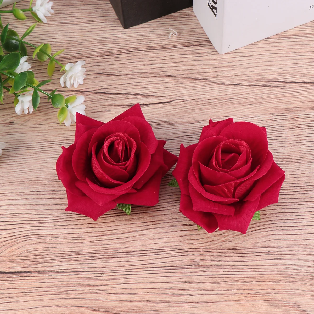 

Girls Hair Accessories Rose Clip Bohemian Cloth Flower Brooch Hairpin for Simulation Man