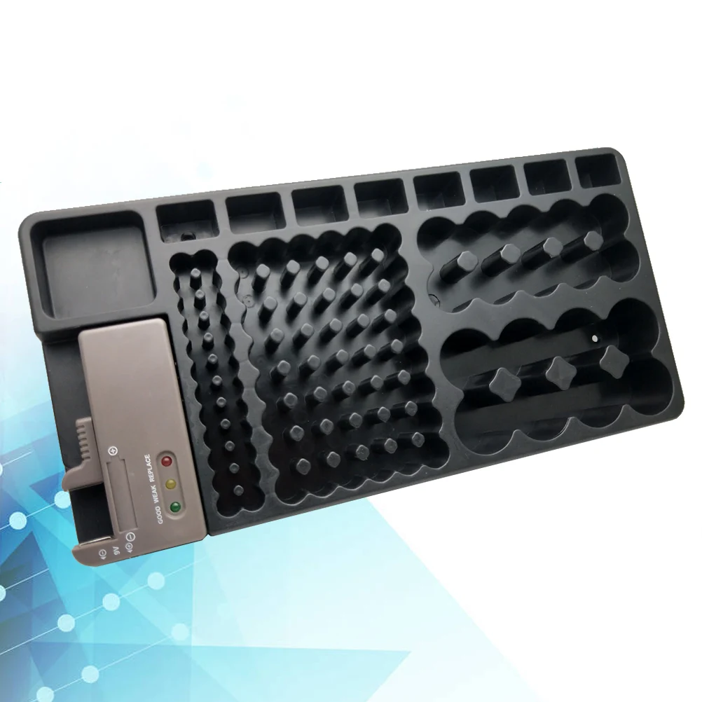 

Tester Strength Indicator Storage Case Holder No Cover Organizer for Office Garage