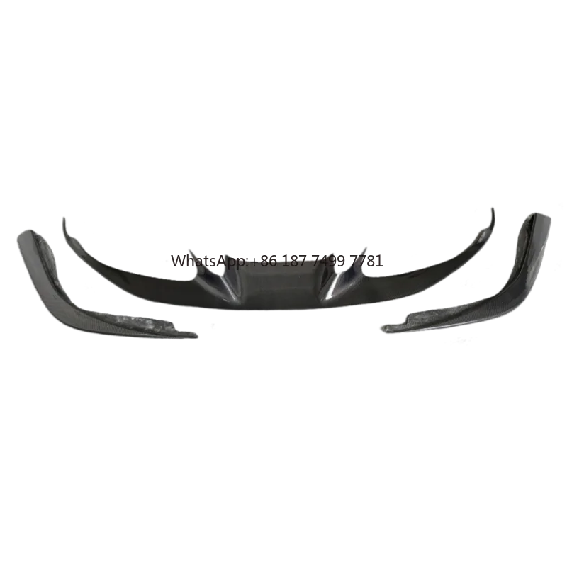 

Suitable for . F8 Upgraded Dry Carbon Fiber Front Bumper Corner Diffuser Body Kit