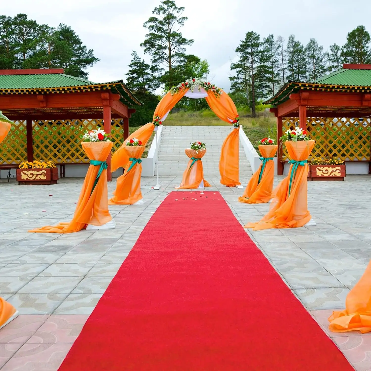 White Red Wedding Carpet, Hotel Runway Carpet, Runway Carpet, Proposal Valentine\'s Day Party Decoration Carpet