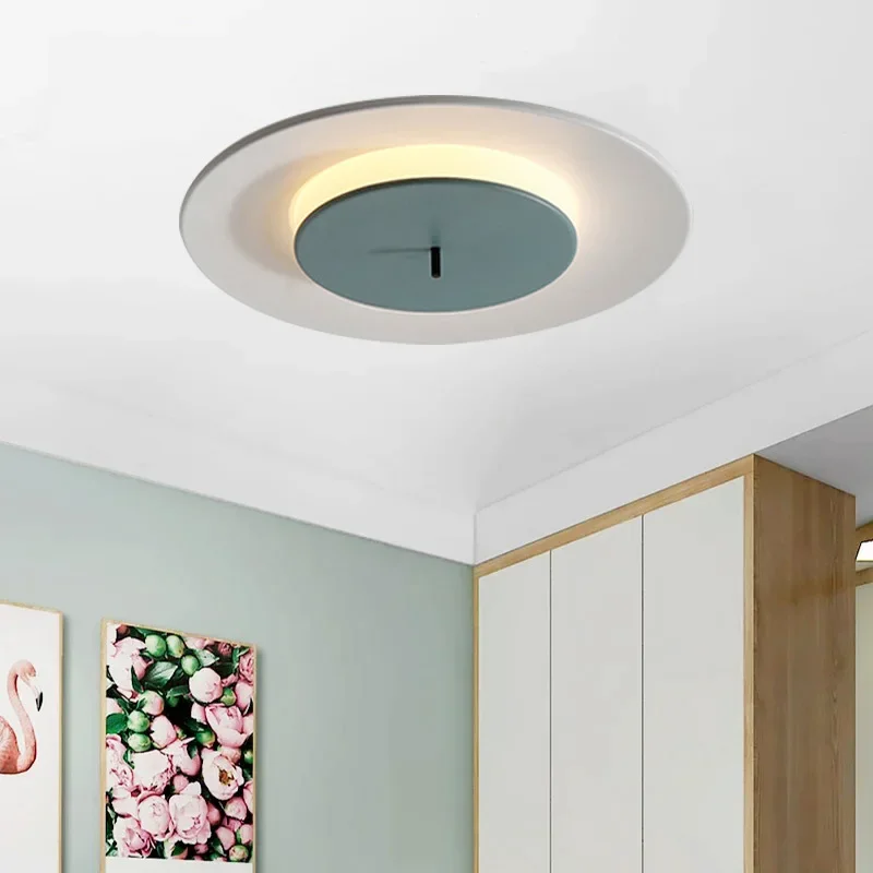 

Modern Ufo Disc Home Design Led Ceiling Lamp Aluminium Dimmable for Entrance Corridor Stair Chandelier Art Simple Luminaire