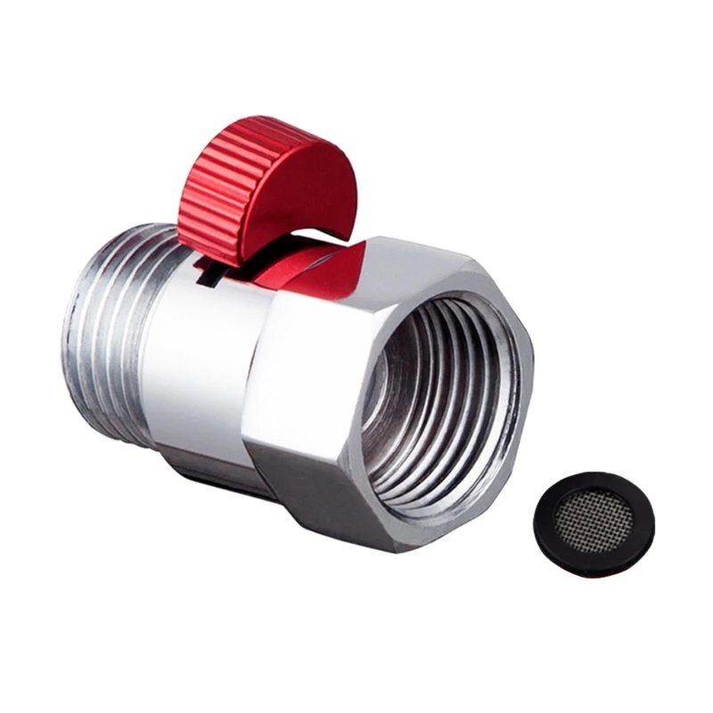 Shut-off Valves Inch Thread Shower Head Shut-off Valves Angles Valves Durable for Shower Head Hand Shower Shower Arm
