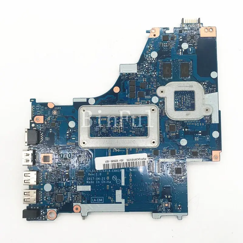 929587-501 929587-601 929587-001 High Quality Mainboard For HP 15-BW Laptop Motherboard CTL51/CTL53 LA-E841P 100% Working Well