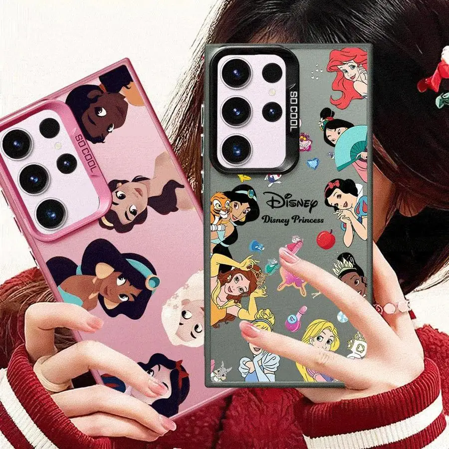 Disney Princess Cute Phone Case for GalaxyNote20 20Ultra S21 S23 S22 S20 S24 Plus S20 S23 S22 S21 S24 S23 Ultra S20 S23 S21 FE