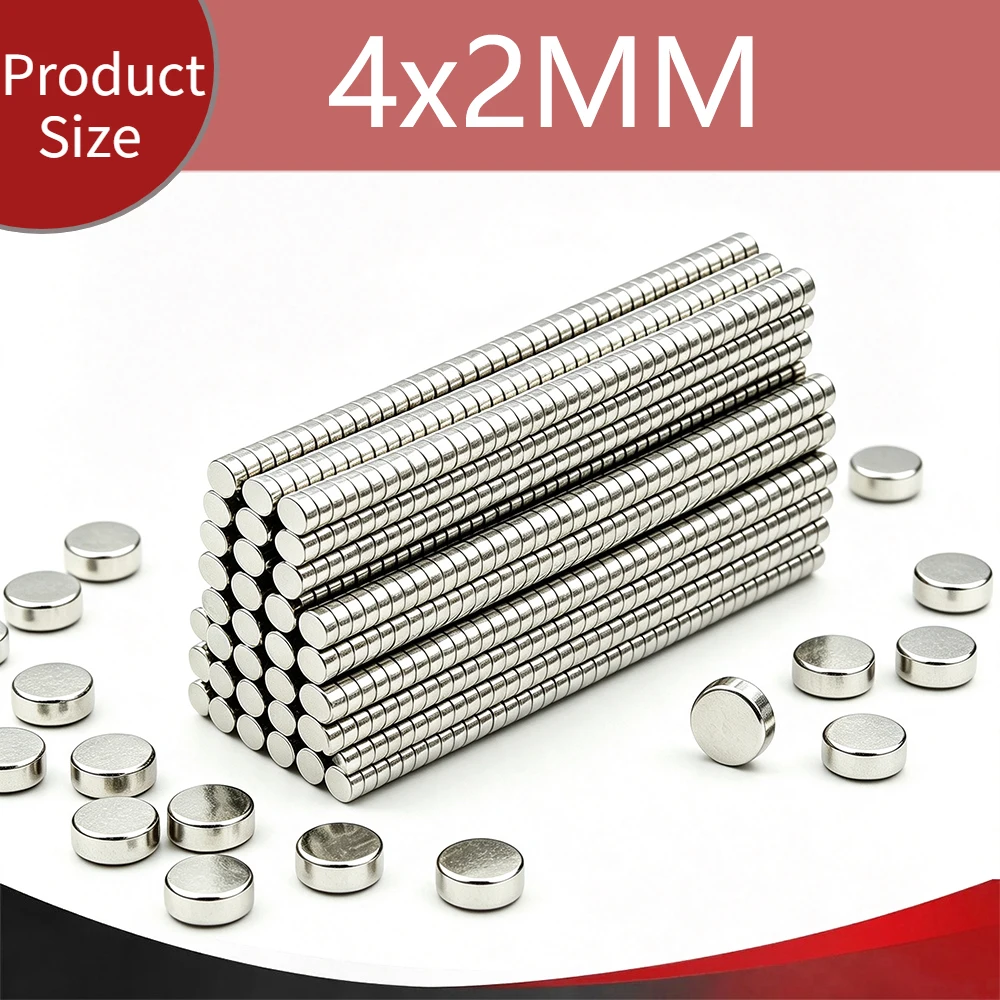Circle Magnet 4x2mm Magnetic DIY Used Repeatedly Organize Small Parts Imanes Versatile Application Round Magnets Circle Magnet