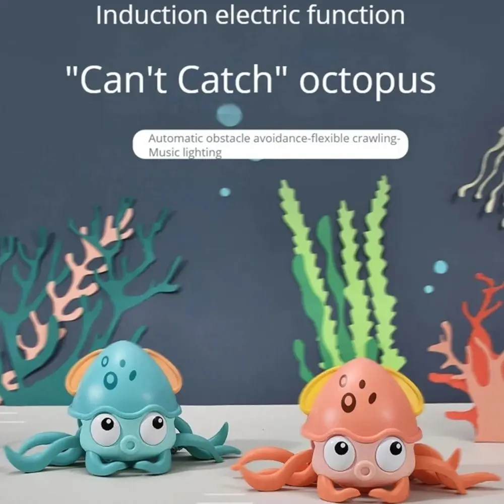 

Light&Music Dancing Squid Toy Automatic Sensing Educational Electric Dancing Octopus Catch Up Flat Ground Escape