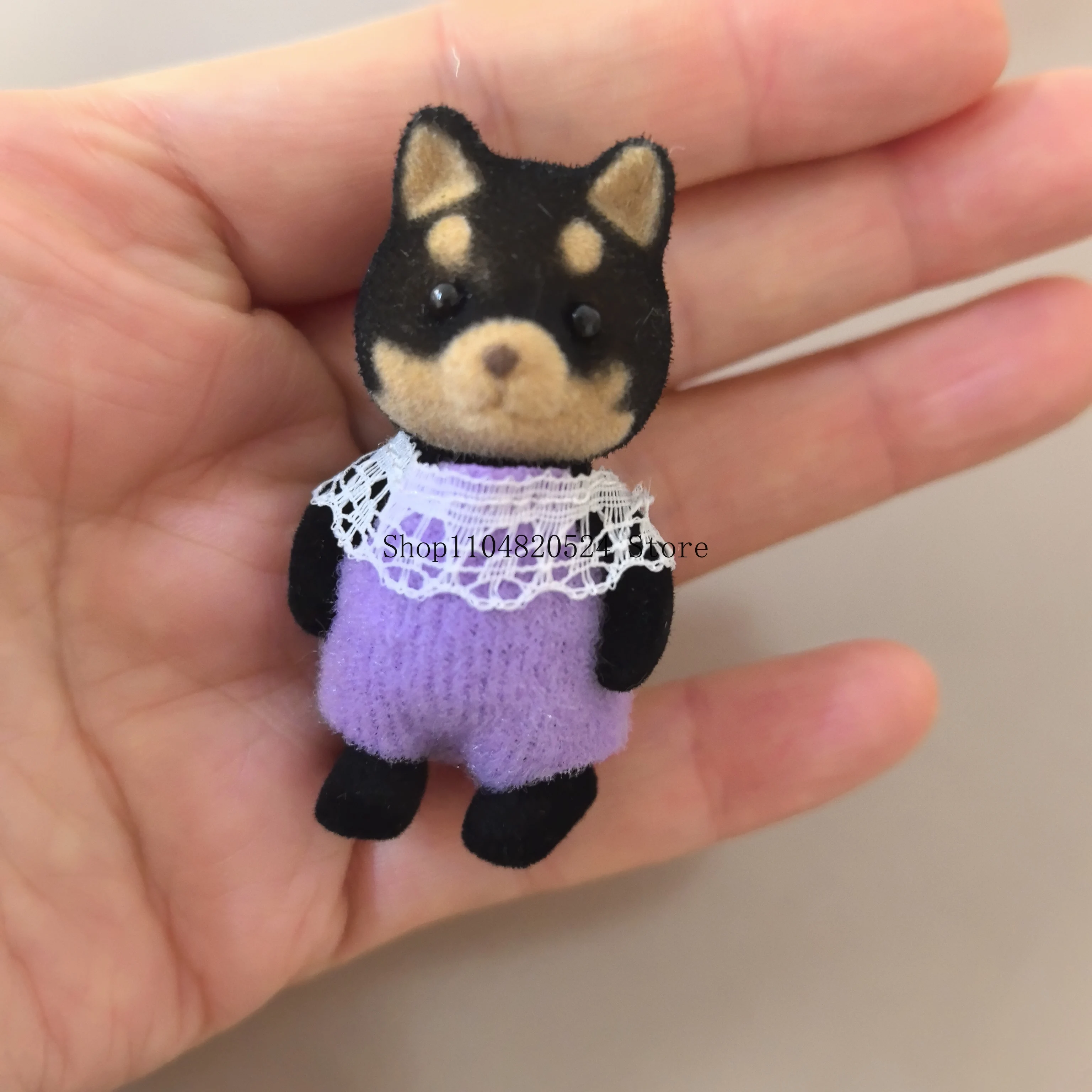 محاكاة عائلة أرنب الغابات لتقوم بها بنفسك Playset أرنب صغير الدب الشكل لعبة الدمى هدايا الاطفال