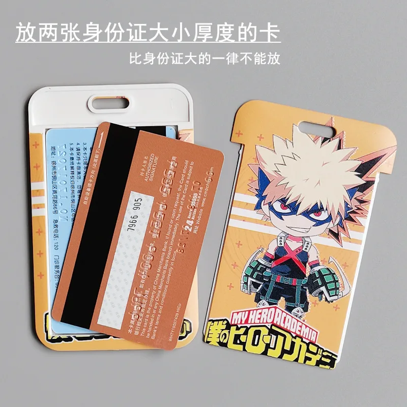 Anime My Hero Academia Figuren Cartoon Kartenhalter Studenten Handy-Schlüsselband Campus Cartoon Clutch Deku All Might Kartenhalter – Detail 5