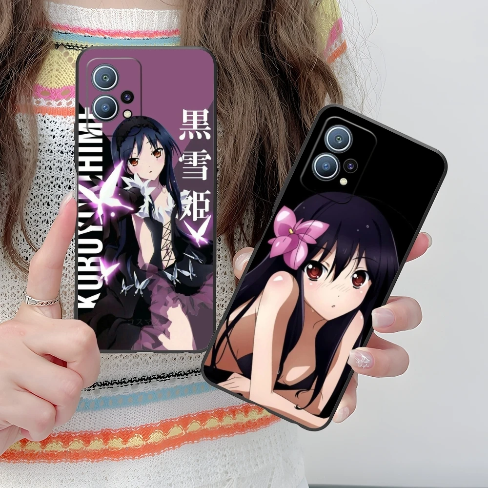 Accel World Kuroyukihime Mobile Cell Phone Case for Huawei P60 P50 P40 P30 P20 P10 P9 P8 Pro Lite Plus Black Phone Cover Shell