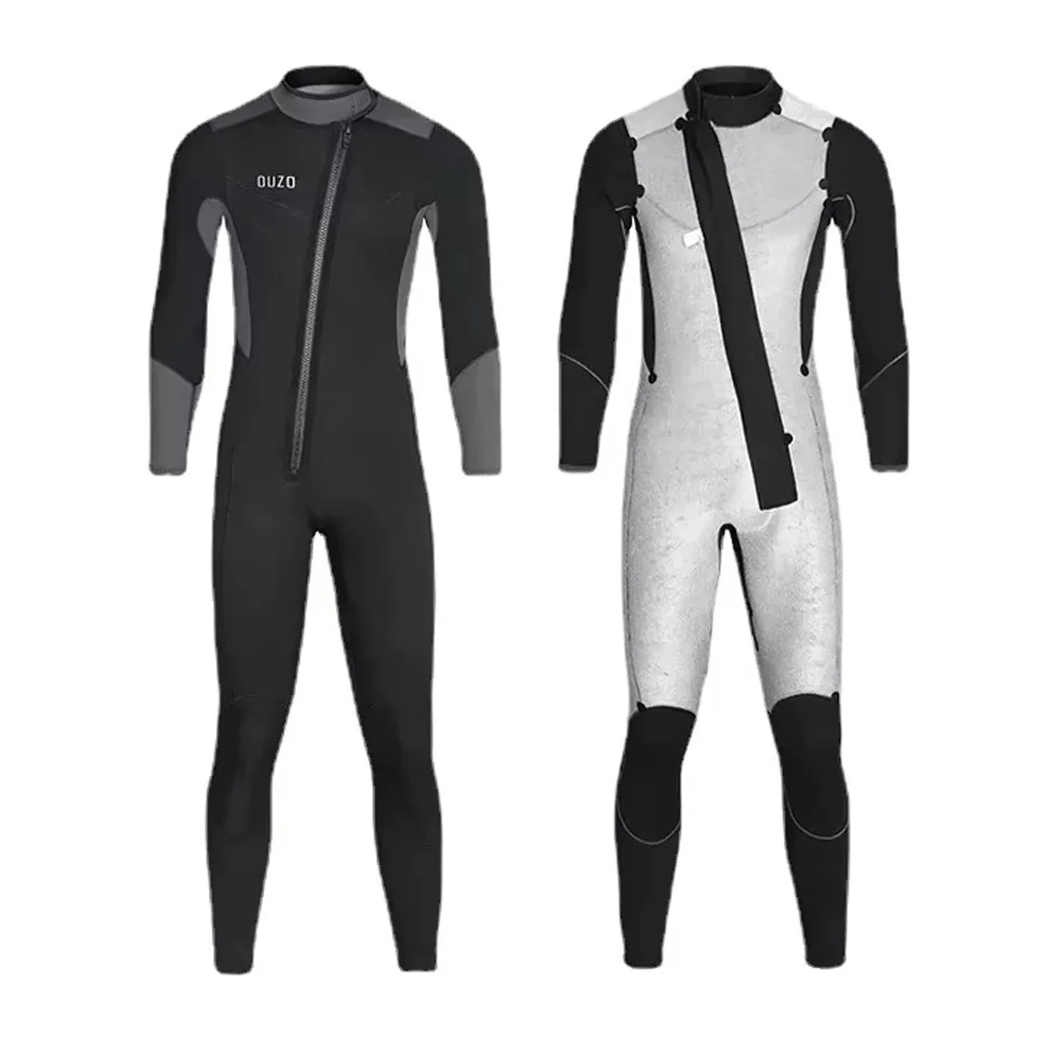 

Advanced Men Titanium Wetsuit Neoprene 5/3mm CR triathlon Diving Suit Jumpsuit Scuba Plush Dive Winter Spearfishing Swimsuit