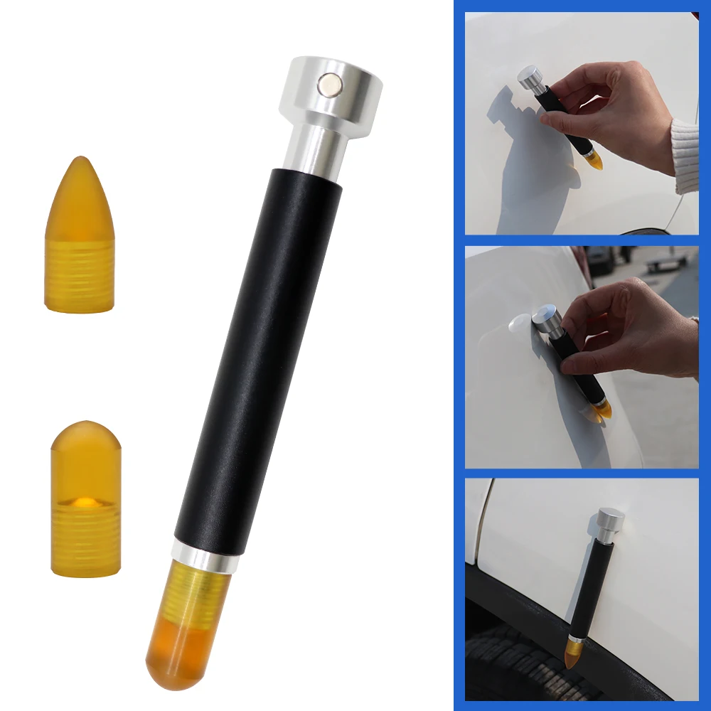 Automobile sheet metal dent repair magnetic leveling pen trace-free paint-free hail pit recovery tool pit knocking pen with 2tip