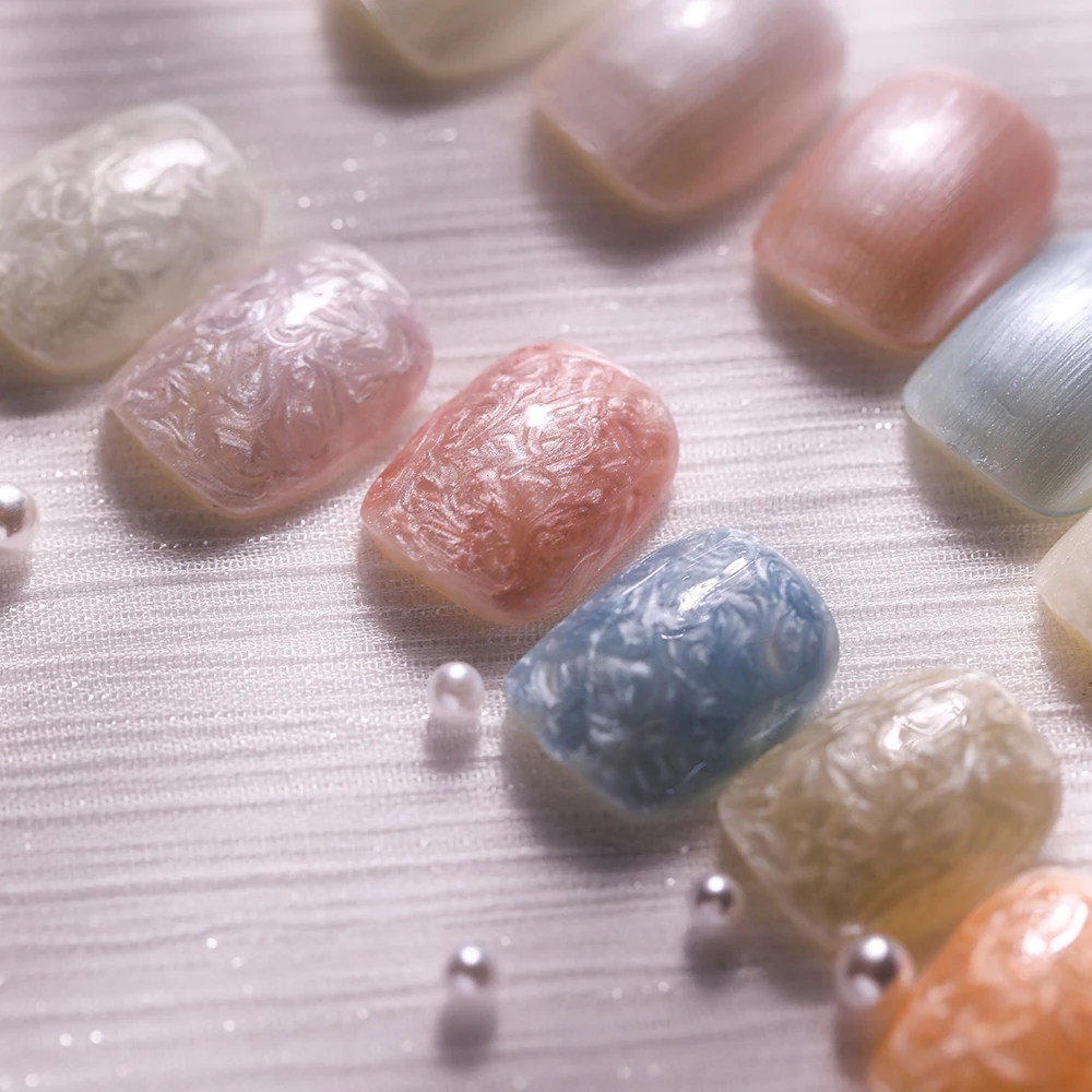 Vendeeni 9 Colors Pearl Shell Thread Gel Nail Polish VU LED Soak Off White Pearl Manicure Gel Nail Varnish 15ml