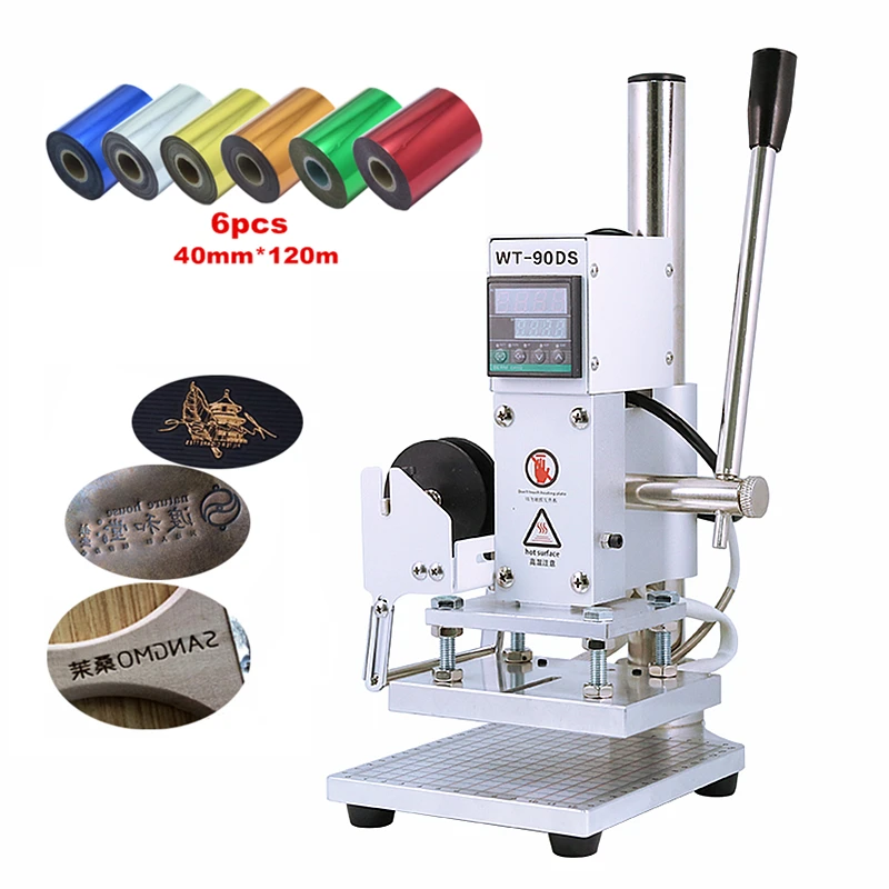 

Bronzing Machine Hot Stamping Machine Manual Embossing Machine with Hot Stamping Foil gilded paper HS foil for PVC Leather