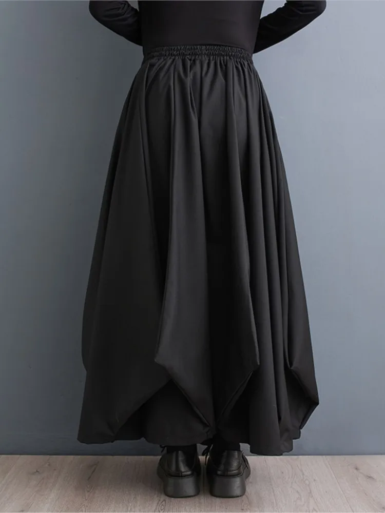 Pantaloni lanterna primaverili oversize da donna pantaloni da donna a pieghe moda casual a vita alta pantaloni da donna larghi larghi irregolari