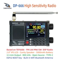 New DP-666 with TEF6686 Car Chip Portable FM/LW/MW/SW Full Band High Sensitivity DSP Receiver Support Secondary Development
