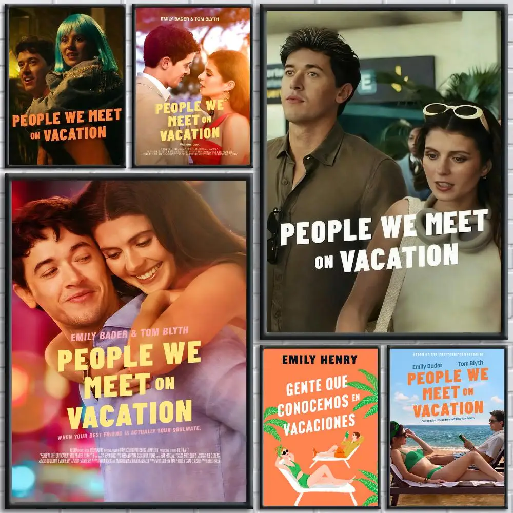 Romantic Movie People We Meet on Vacation Poster HD Self-Adhesive No Residue After Removal Ideal for All Kinds of Wall Decor