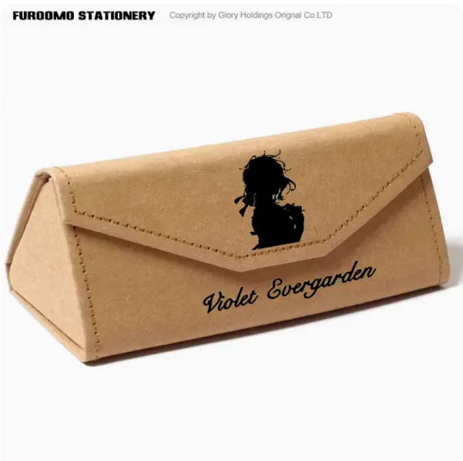 Anime Violet Evergarden Fold Pencil Case Protective Hard Eye Glasses Case Portable Storage Sunglasses Box 1534