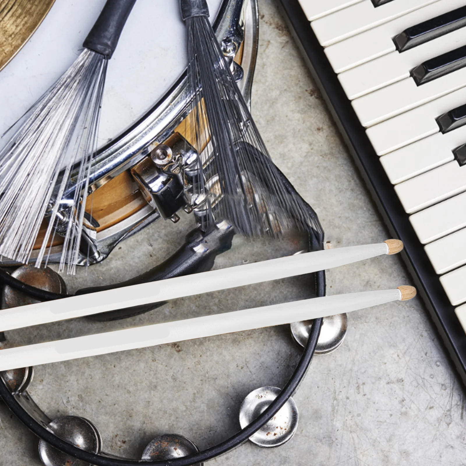 

Walnut Wood Drum Sticks Durable For Drum Practice Percussion Instrument Accessories Performance Stick Set