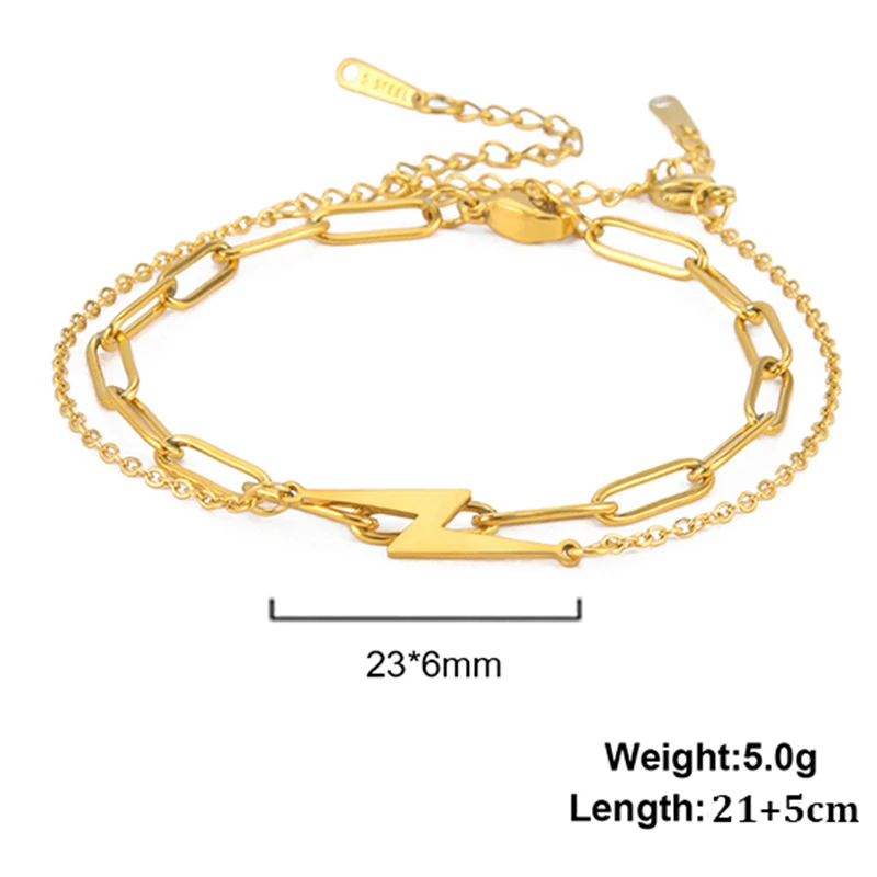 Kkjoy Edelstahl Fußkette für Damen und Herren, silberfarben, vierblättriges Kleeblatt, Fußkettchen, einfache Perlen, Modeschmuck, Accessoires, Neu – Detail 14