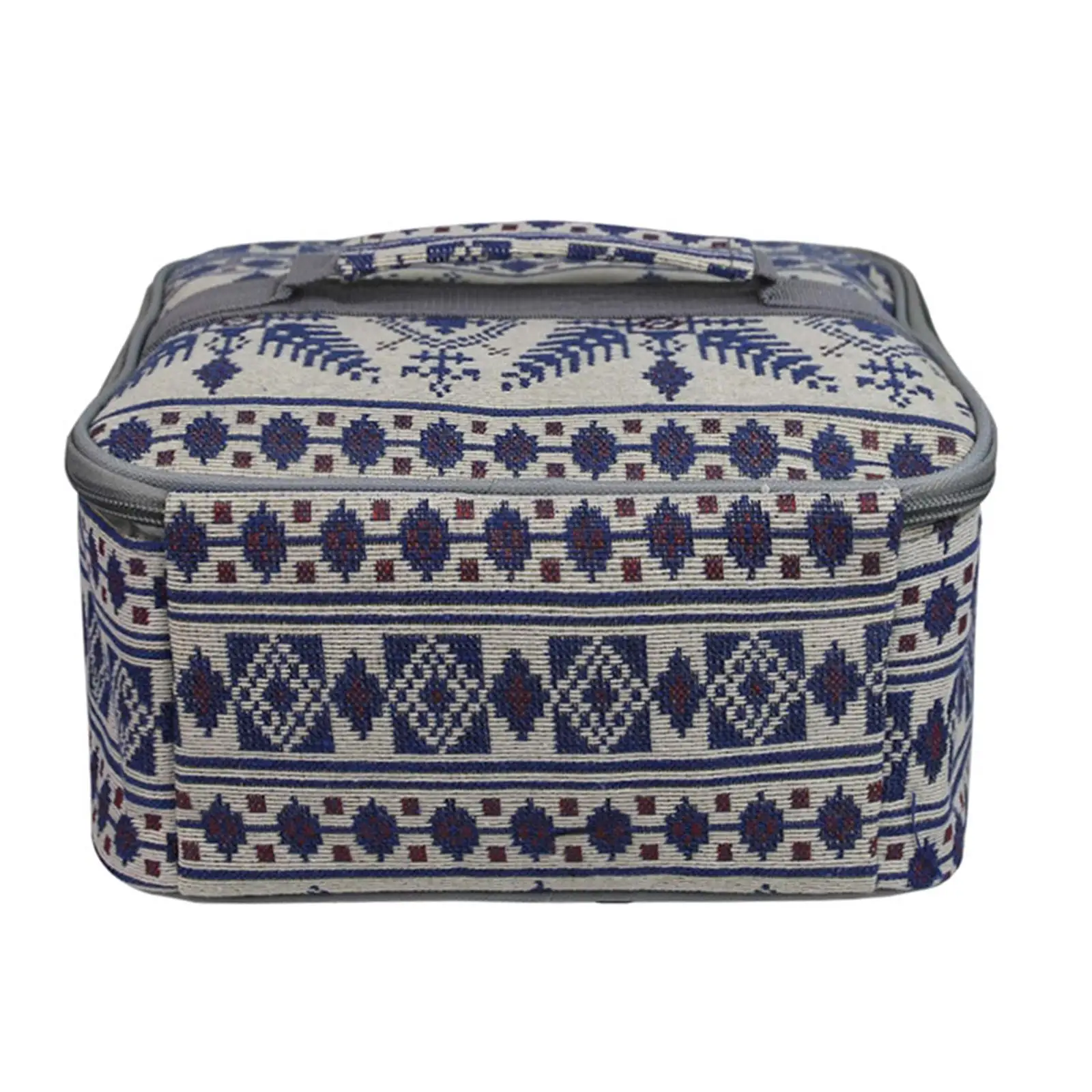 Camping Storage Bag Basket Utensils Organizer Cookware Tableware Printing Sundry Box for Cooking Garage BBQ Hiking Trunk