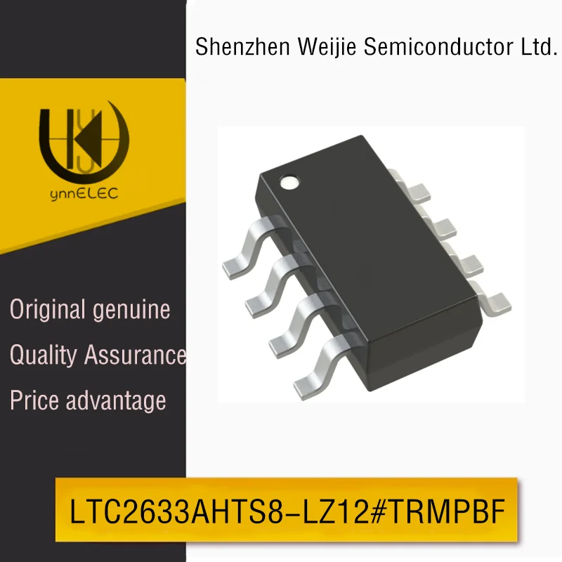 

Original LTC2633AHTS8-LZ12#TRMPBF 12-bit DAC | ±1LSB INL | 2.7V-5.5V TSOT-23-8