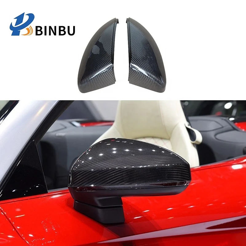 FOR TT R8 TTRS carbon fiber rearview mirror cover mirror shell cover Side Mirror