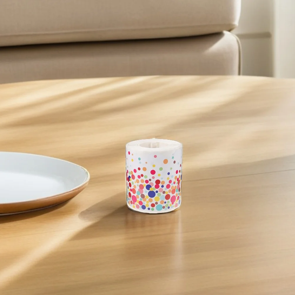 2pcs 2 Rolls Decorative Stickers 65.6 Feet Dot Scalloped Wave Border For Bulletin Board Chalkboard Classroom Office Festival