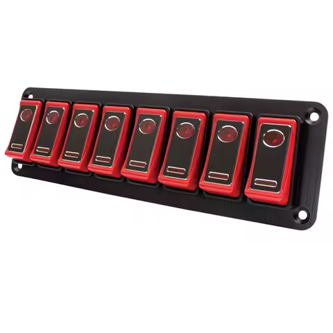 Metal Button Rocker Toggle Switch Panel For Car Truck Marine Boat RV ATV UTV Camper Caravan Circuit Breaker Patented product