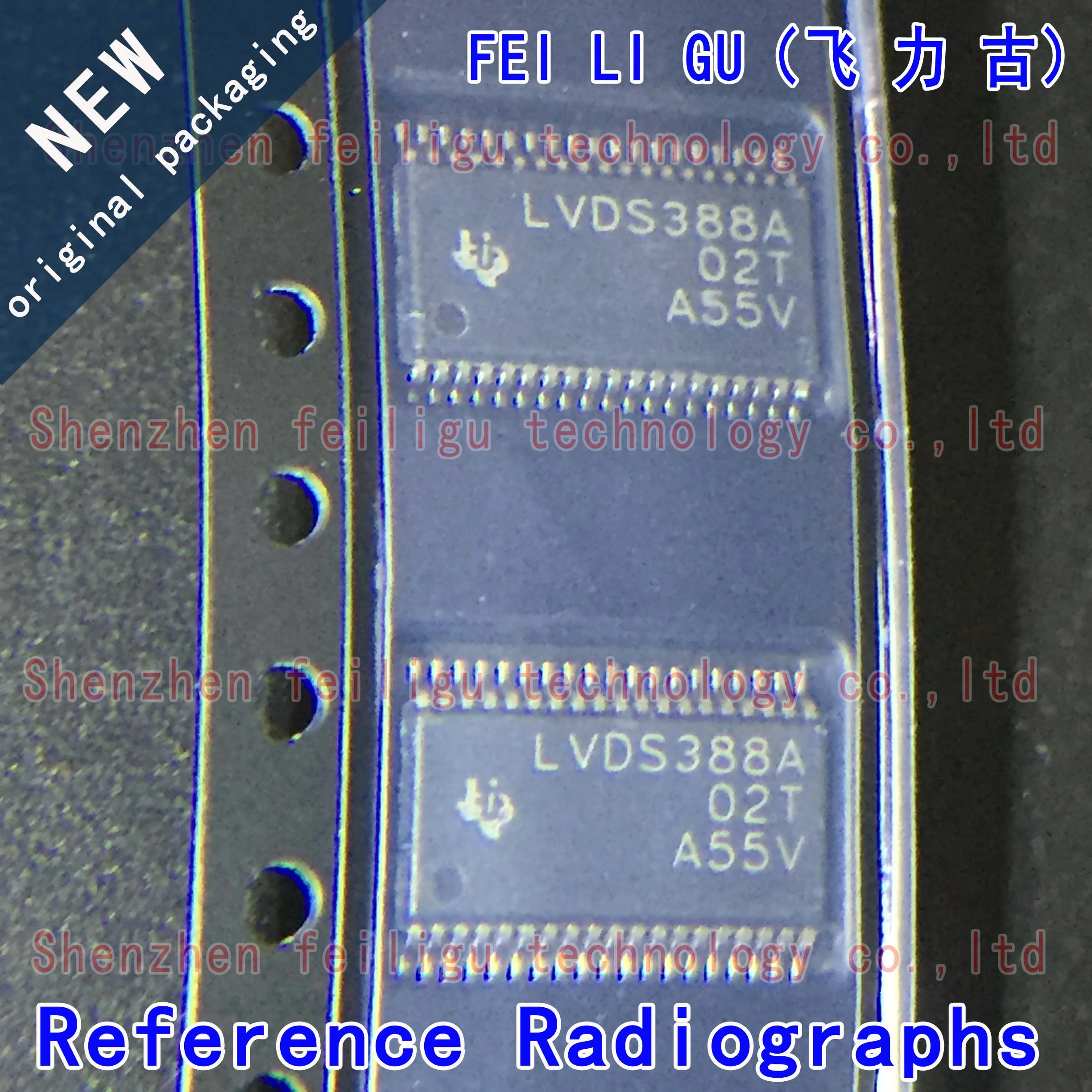 Pacote de serigrafia TSSOP38 Transceiver Chip, SN65LVDS388ADBT SN65LVDS388ADBT, 100% novo original, 1-30pcs