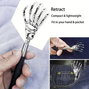Portable Stainless Steel Telescopic Back Scratcher Dapat Diperpanjang Scratcher Back Massager Alat untuk Sirkulasi Darah Bersantai Kesehatan 10 pemangkas supreme penjualan terbaik - №