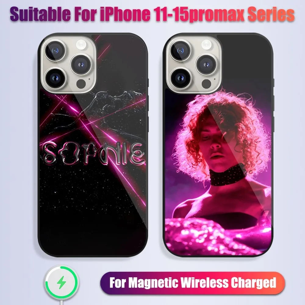 Singer S-Sophie One More Time Phone Case For iPhone 13 14 15 11 12 Pro Max Plus Glass Charging Magsafe Magnetic Cover