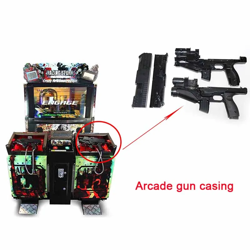 Made In China Coin Operated Arcade Razing Storm Shooting Game Simulator Video Machine Entertainment Gun Equipment