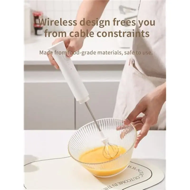 Milk Frother,Rechargeable Handheld Electric For Cappuccino, Lattes Creamy Coffee, Hot Chocolate