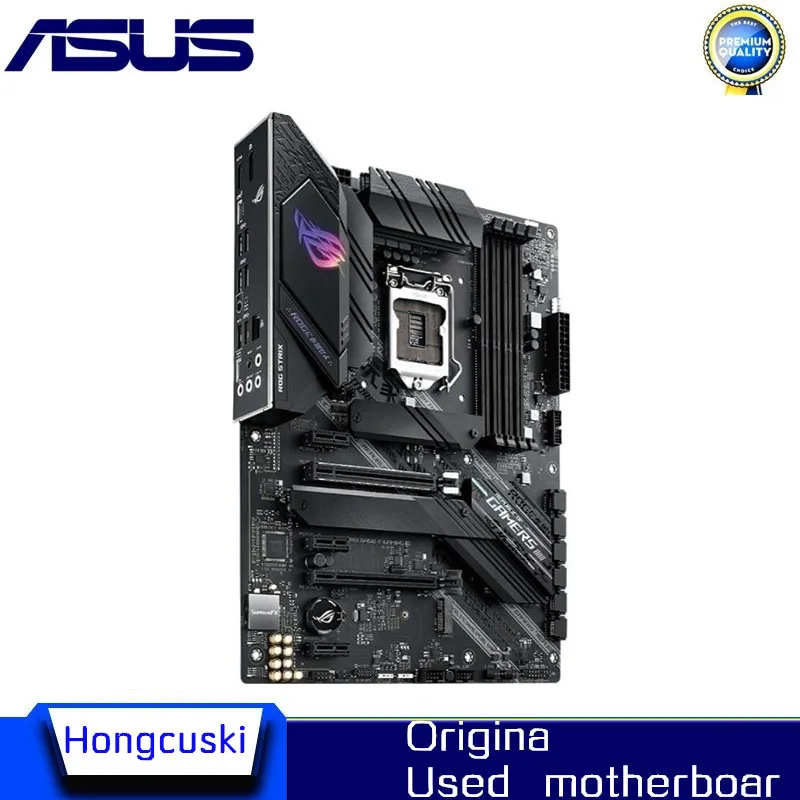 Used motherboard For Asus ROG STRIX B460-F GAMING Original Desktop Intel B460 DDR4 Motherboard 1200  i7/i5/i3 USB3.0 M.2 SATA3