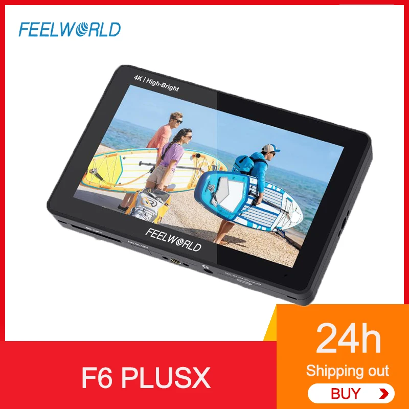 FEELWORLD F6 PLUSX 5.5 Inch Monitor High Bright 1600nit Touch Screen IPS FHD1920x1080 4K HD DSLR Camera Field Monitor