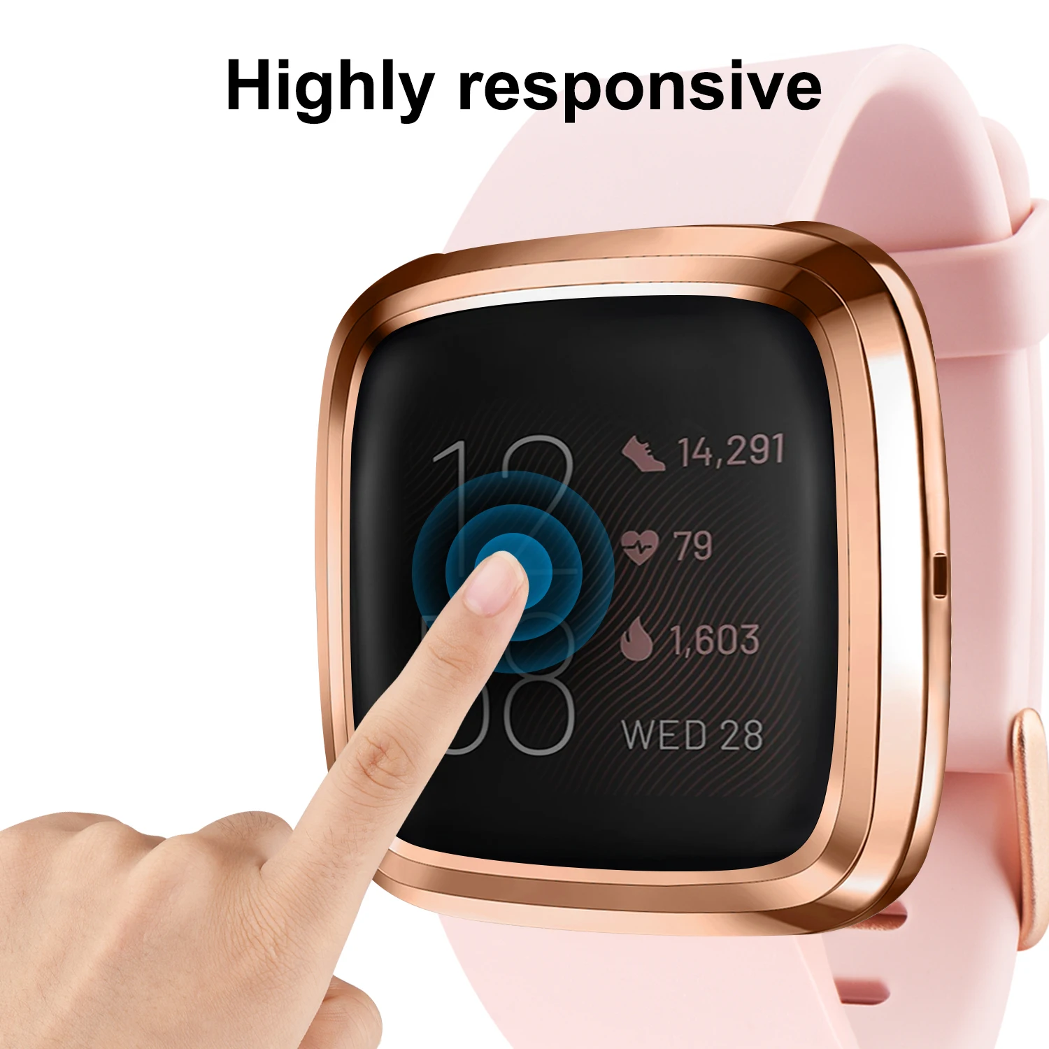 Funda protectora de pantalla de TPU suave para Fitbit Versa 2 3, carcasa protectora impermeable para reloj Fitbit Versa 2 3, funda transparente