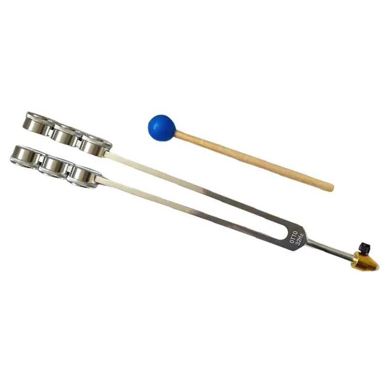 A99I-2X 32HZ Aluminum Tuning Fork Tool With Hammer Healing Sound Vibration Diagnostic Therapy Health Care Tool