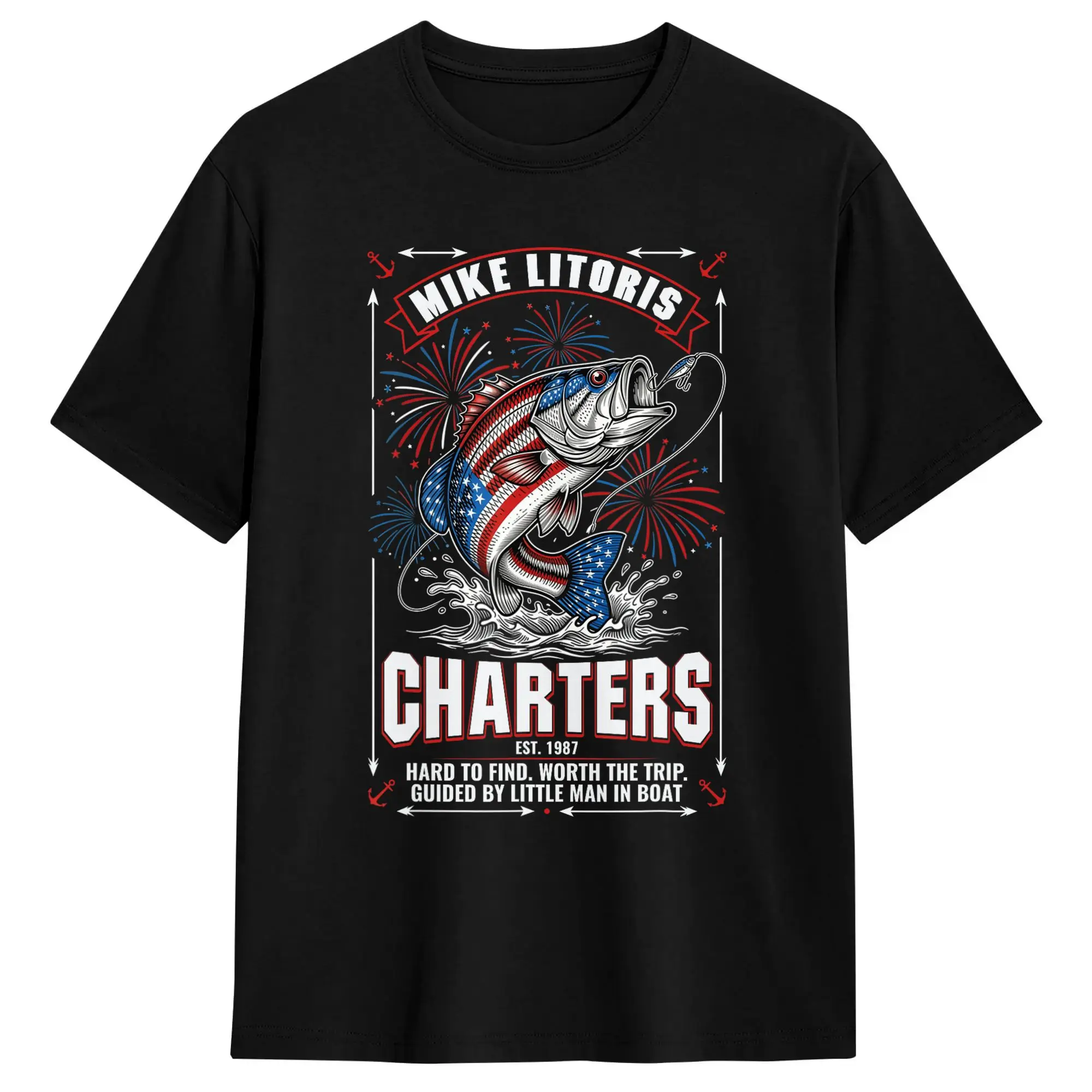 Mike Litoris Funny Adult Humor Innuendo Joke Fishing T Shirt Summer  Streetwear T-Shirts Cotton Hipster Tshirt For Man Tees