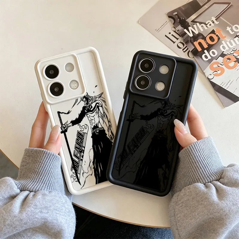 Funda de teléfono Bleach Ichigo Hollow para Xiaomi 14T 15T Pro 11 12 Lite POCO X3 Pro X5 X6 C65 C75 M6 Pro Redmi 15 14C 13C A5