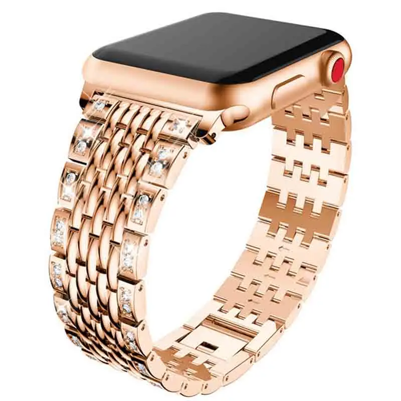 Jewelry Strap for Apple Watch Ultra 49mm Band 44mm 40mm Band 42mm/38mm diamonds Iwatch Series 8 7 5 4 3 Se 6 Chain 41mm 45mm