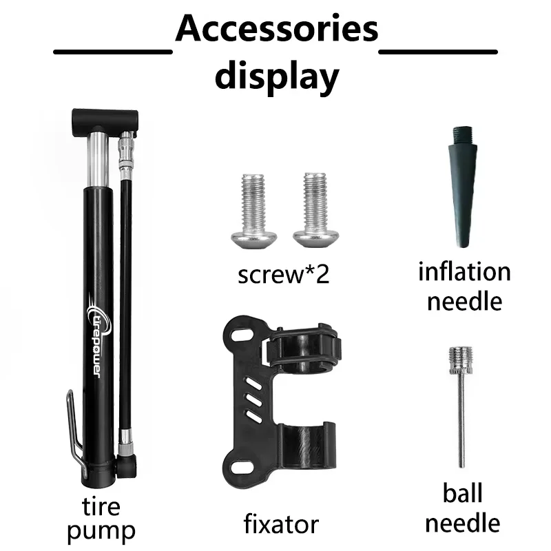 Aluminum Alloy Bicycle pump Bike Inflator Portable MTB Bicycle Mini Pump Tire Schrader Presta Valve Hand Air Pump Accessories
