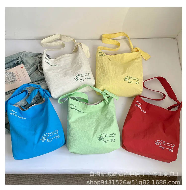 Summer New Dark Blue Color Series Light and Fresh Large-Capacity Women's Versatile Casual Single-Shoulder Crossbody Bag
