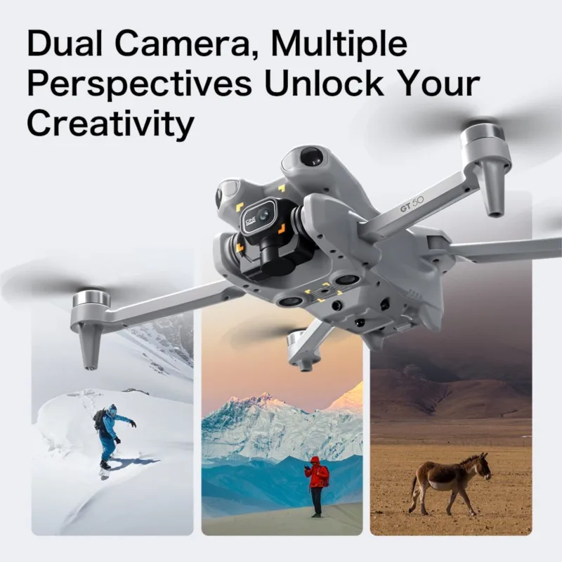 Drone professionnel GT50 PRO, caméra 4K HD EIS, positionnement du flux optique, WIFI 5G, FPV, écran UAV, télécommande, quadrirotor, jouets pliables